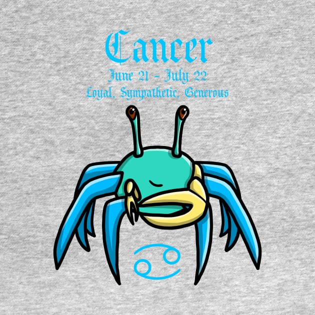 Cancer Zodiac Sign Dates & Traits by Pheona and Jozer Designs